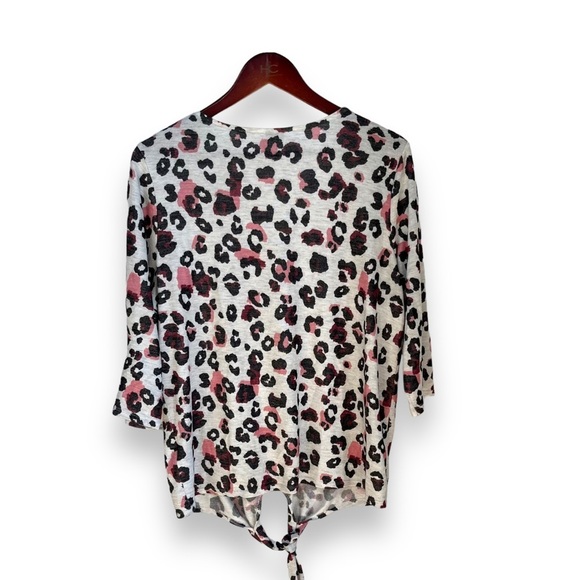 Reitmans 3/4 sleeve v neck button up with tie at bottom of waist size XL - Picture 2 of 13